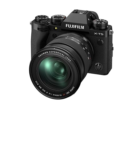 Fujifilm X-T5 Cámara Digital Mirrorless con Objetivo Zoom XF16-80mm/F4 R OIS WR, Negro