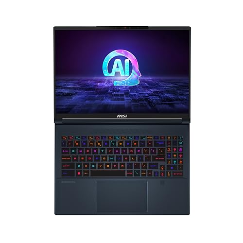 MSI Stealth 16 AI Studio A1VIG-003FR Ordinateur portátil 40,6 cm (16") UHD Intel Core Ultra 9 185H 32 Go DDR5-SDRAM 1