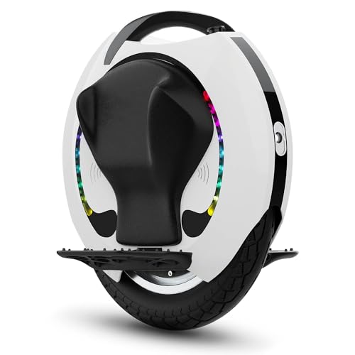KINGSONG Monociclo Eléctrico KS-16S, Adulto, Blanco, Motor 1200W, Alcance hasta 75km, Restringido 35km/h, Neumático Inflable 18”, Altavoz y Bluetooth
