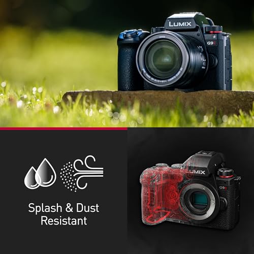 Panasonic LUMIX DC-G9M2E Cámara Micro Cuatro Tercios sin Espejo, 25,2 MP, 4K 120p/100p y 5,7K 30p/25p, AF Híbrido De Fase, bis de 5 Ejes, OLED LVF, Wi-Fi, Bluetooth, HDMI, Sin Lente, Negro