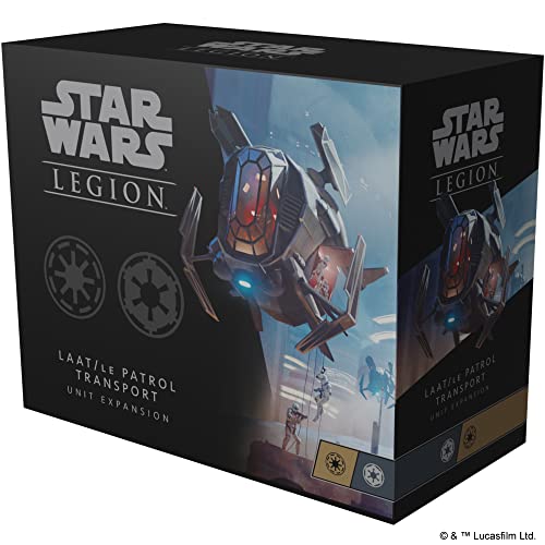 Atomic Mass Games, Star Wars Legion: Neutral Expansions: LAAT/IE Patrol Transport Unit, Unit Expansion, Miniatures Game, Ages 14+, 2 Players, 90 Minutes Playing Time