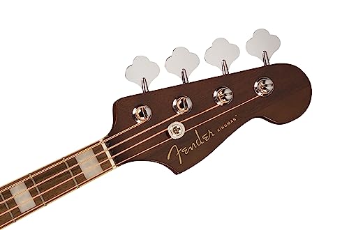 Fender Guitarra acústica de 4 cuerdas, mano derecha, explosión de borde sombreado (0970783164)