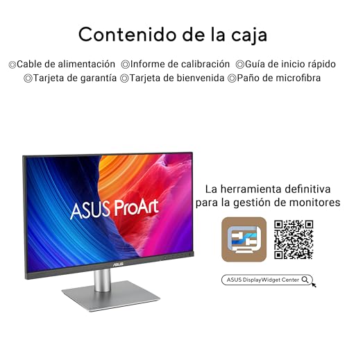 ASUS ProArt Display 6K PA32QCV - Monitor Profesional de 31,5", IPS, 6K (6016 x 3384), 98% DCI-P3, LuxPixel AGLR, ΔE<2, Calman, Thunderbolt 4, VESA DisplayHDR 600, KVM, DisplayWidget Center