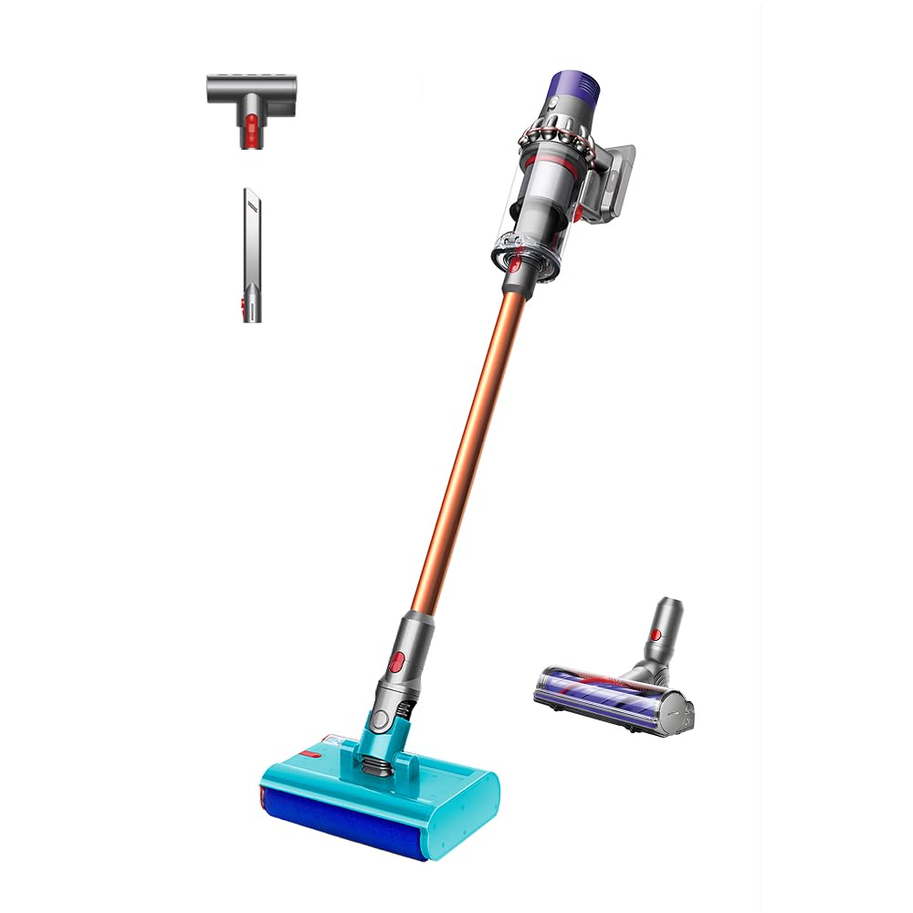 Dyson Cyclone V10 Submarine™ Aspiradora y Fregona Sin Cable – 150 Air Watts, hasta 60 min de autonomía, Suelos Duros, tecnología antienredos