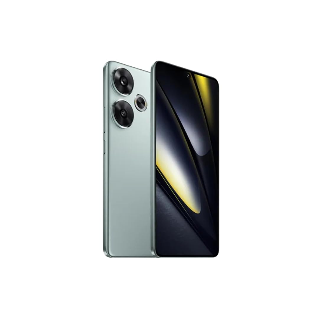 XIAOMI Poco F6 5G Mobile, Verde (8 GB de RAM + 256 GB) | Snapdragon 8s Gen 3 | Pantalla AMOLED de 120 Hz de 6,67 Pulgadas | Triple cámara con OIS 50 + 8 MP, cámara Frontal de 20 MP