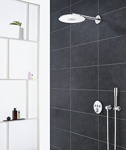 Grohe 29904LS0 Grohtherm Smartcontrol Termostato con cristal blanco, 3 Chorros Regulables, Moon White, Redondo