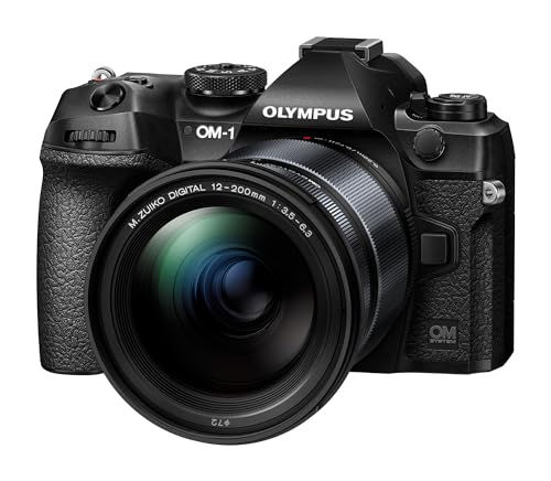 OM SYSTEM Objetivo M.Zuiko Digital ED 12-200 mm F3.5-6.3, Zoom estándar, Adecuado para Todas Las cámaras MFT (Modelos Olympus OM-D & Pen, Serie G de Panasonic), Negro