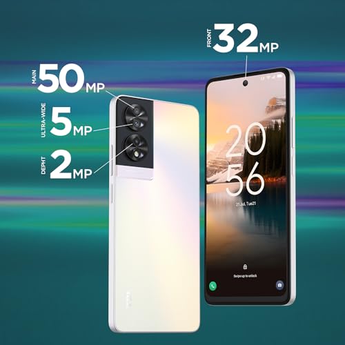 TCL 40 NXTPAPER 4G - Smartphone 6.78" (Pantalla 90Hz, 16GB (8+8) - 256GB, Ampliable MicroSD, Dual SIM, Cámara 50MP, Cámara Selfie 32MP, Batería 5010mAh, Doble Altavoz, Android 13.) Opalescent