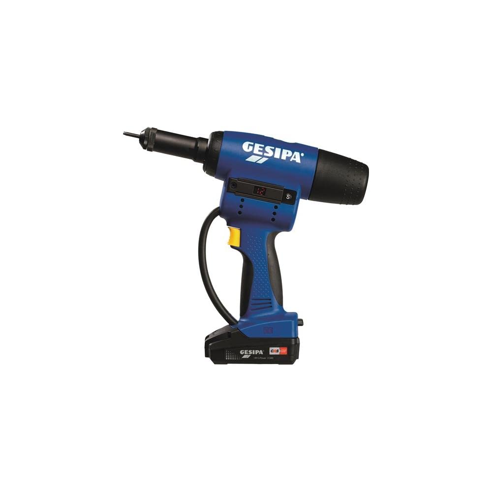 GESIPA FireBird Pro 1679670 - Remachadora de tuercas ciegas (15000 N, carrera de 10 mm, 18 V, 2 Ah, incluye batería y cargador, motor sin escobillas)