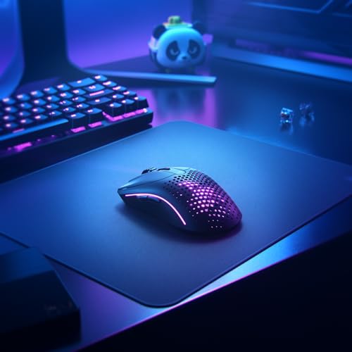 Glorious Gaming Model O 2 Wireless Ratón gaming inalámbrico - Híbrido 2,4 GHz y Bluetooth, 68g superligero, gran batería, sensor PPP 26K, RGB, ambidiestro, 6 botones, deslizadores de PTFE - Negro