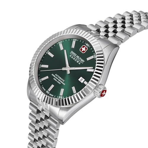 Swiss Military Hanowa Reloj Analógico para Hombres de Suizo automático con Correa en Acero Inoxidable SMWGL0002103
