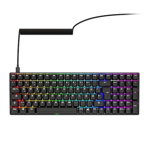 Sharkoon SGK50 S2 PBT Negro, RGB, Gateron GPRO Amarillo