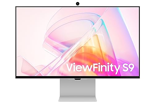 SAMSUNG LS27C902PAUXEN - Monitor ViewFinity S9 S90PC 27” con resolución 5K, Pantalla Mate, calibración Inteligente, Thunderbolt 4 y Puerto DP, cámara 4K Slimfit, Plateado.
