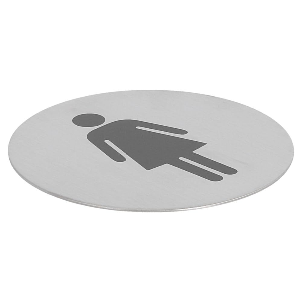García de Pou 133.46 Placa Autoadhesiva Señoras, 7.5 cm, Set de 200, Plateado