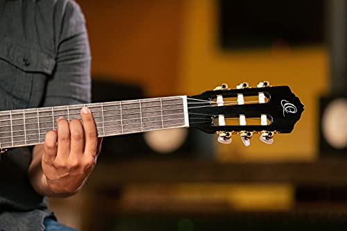 Ortega Classical Guitar Family Series Pro 44 Incluye funda BK Negro RCE141BK