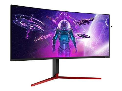 AOC Monitor AGON AG353UCG - 35" Curved 1800R, UWQHD, 200Hz, 1ms, VA, G-Sync Ultimate, 3440x1440, 1000 cd/m, HDMI 1x2.0, Displayport
