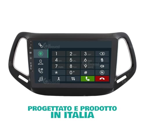 Radio de Coche para Jeep Compass Android GPS Bluetooth WiFi USB Dab+ Touchscreen 10" 8core Carplay AndroidAuto