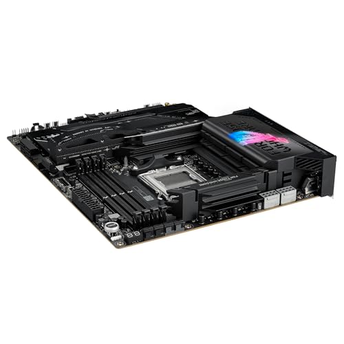 ASUS ROG Strix X870E-E Gaming WiFi - Placa Base AMD ATX, 18+2+2 etapas de Potencia, DDR5, 5X M.2, PCIe 5.0 Compatible con GPU de última generación, WiFi 7, USB 20G con PD 3.0 de hasta 30 W