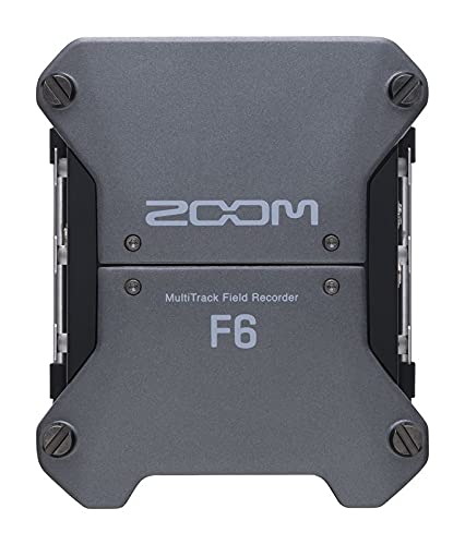 Zoom F6 Grabadora profesional de campo, grabación a 32 bits con coma flotante, 6 canales, convertidores Dual AD, 6 entradas XLR con bloqueo, timecode, modo Ambisonics, alimentado por pilas/batería