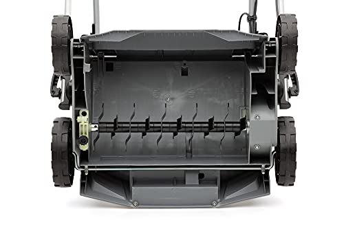 IKRA 80201020 escarificador y aireador eléctrico IEVL 1840, Saco coletor 55l, Largo de Trabajo 40cm, 1800 W, 230 V, color gris, rojo y negro
