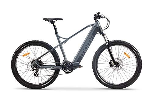 Moma Bikes Bicicleta Electrica, EMTB-27.5", Suspension Delantera, Shimano 24v, Frenos de Disco Hidraulicos, Bateria Integrada y extraíble Litio 48V 13Ah (Varias Tallas)