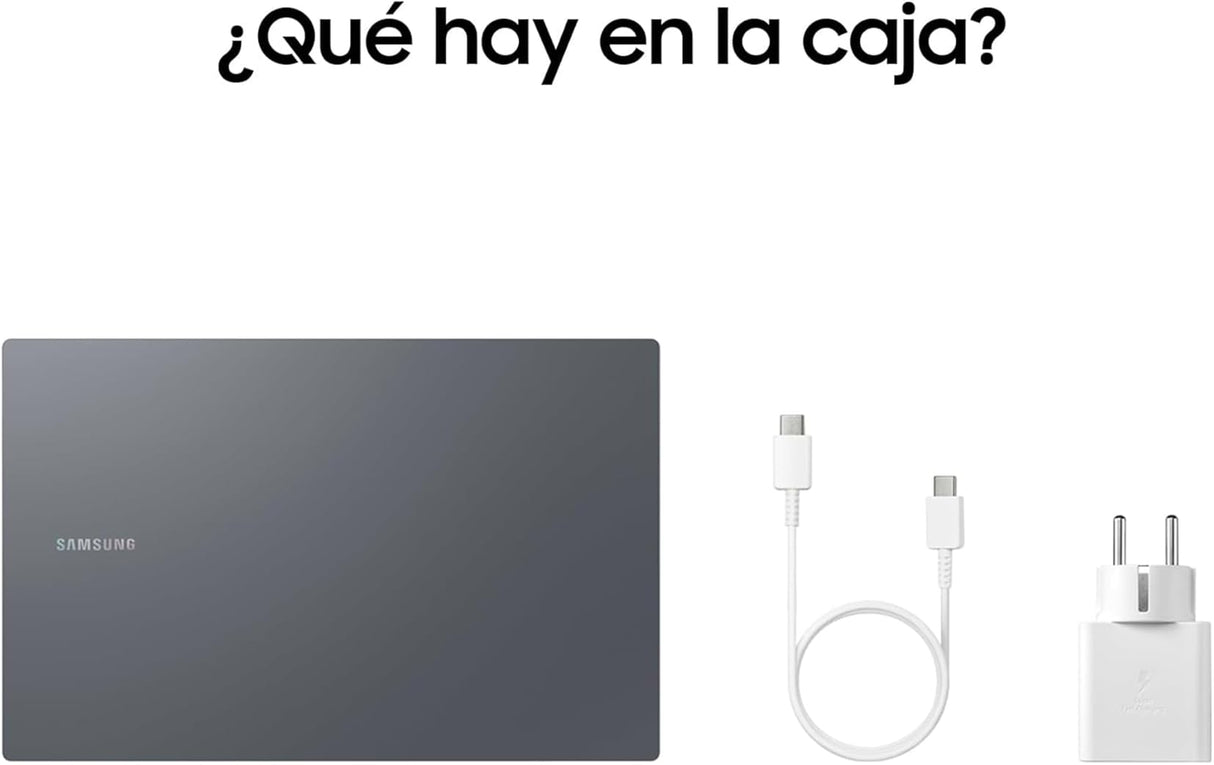 Samsung Galaxy Book4, Ordenador Portátil Ultrafino 15.6" Full HD LED, Intel Core i5-1335U, 8GB RAM, 512GB SSD, Intel Iris Xe Graphics, Windows 11 Home, Gris, Teclado QWERTY Español