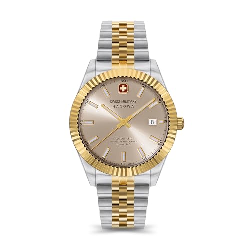 Swiss Military by Chrono Reloj Analógico para Hombres de Suizo automático con Correa en Acero Inoxidable SMWGL0002160