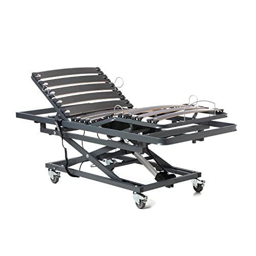 Geriafy - Cama articulada geriátrica con Carro Elevador (90x190, Sin Accesorios)