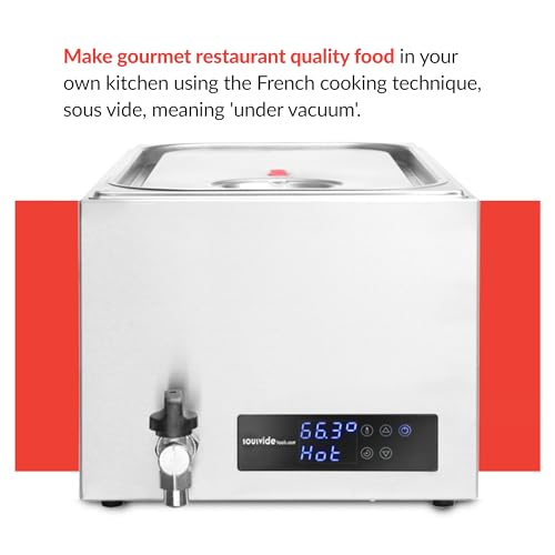 Sous Vide Tools Baño de Agua Compacto, 28 litros, Acero Inoxidable