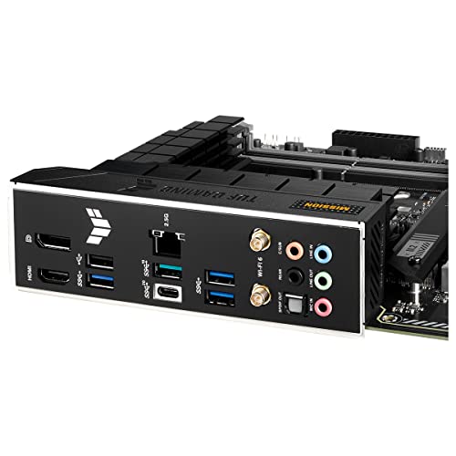 TUF Gaming B760-PLUS WiFi - Placa Base ATX Intel B760 (LGA 1700) con DDR5, Ranura PCIe 5.0, 3X PCIe 4.0 M.2, 12+1 DrMOS, 2.5Gb Ethernet, DisplayPort, HDMI, USB 3.2 Gen 2 Tipo C, Aura Sync