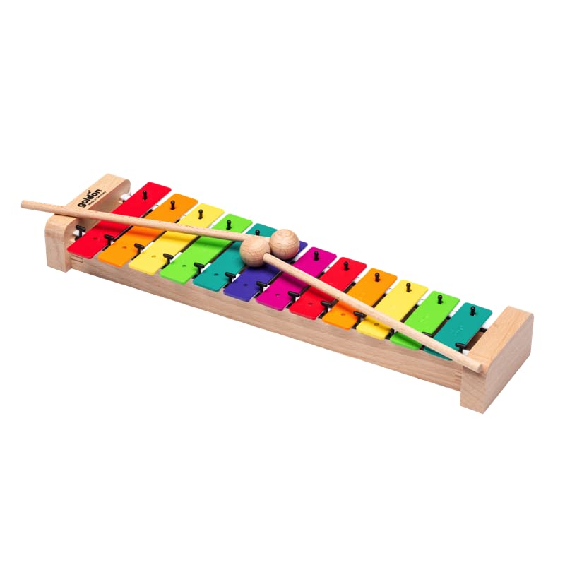 FUZEAU 78198 - Timbre soprano (12 hojas de colores, Xilófono D02 al Sol3 + 3 cuchillas adicionales, perfecto codificación, 1 nota = 1 color, a partir de 3 años