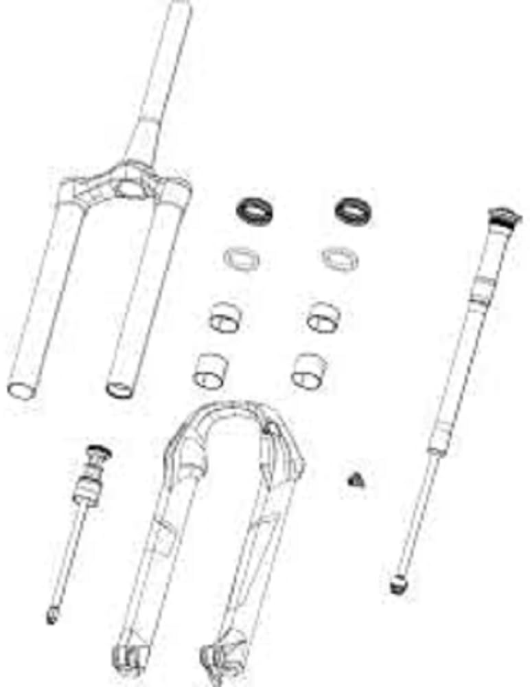 ROCK SHOX CSU ZEB DB 44OS 69OD 1.5 ANO BLK, Adultos Unisex, Negro, Talla única