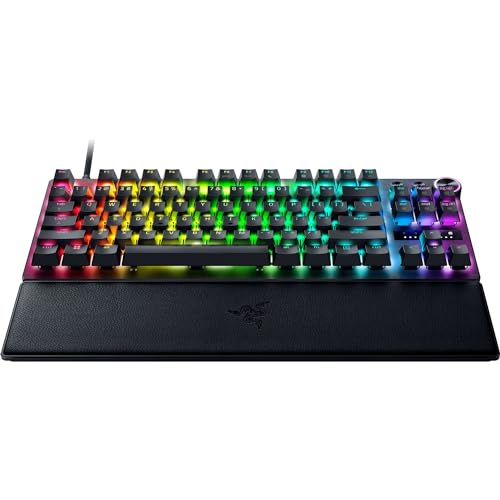 Razer Huntsman V3 Pro TKL - A Teclado óptico analógico para Esports (Modalità Attivazione Rapida, Dial Digital multifunción y Botones de Control específicos) US-Layout | Negro