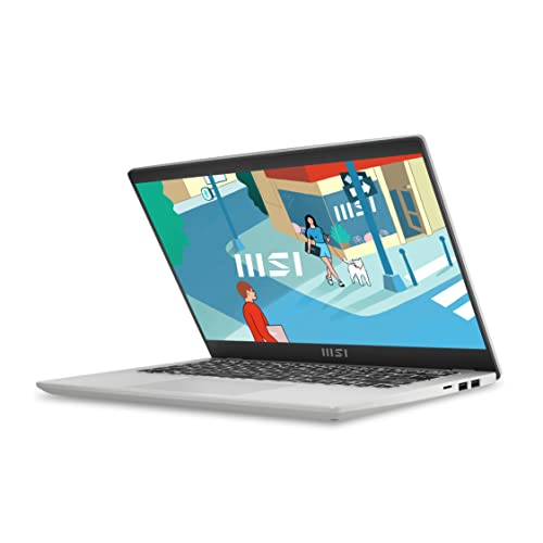 MSI Modern 14 C13M-447XES - Ordenador portátil Ultraligero 14" FHD (Raptor Lake i5-1335U, 16 RAM, 512GB SSD, Iris Xe Graphics, Sin Sistema operativo) Urban Silver - Teclado QWERTY español