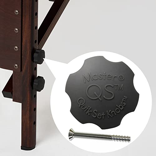 Master Massage Banco de Masaje portátil Plegable de Madera con cojín Musical y Altavoz, 76 cm