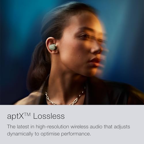 Bowers & Wilkins Pi8 Auriculares inalámbricos True Wireless con Bluetooth, AptX, cancelación de Ruido Activa (ANC) y micrófonos Integrados - Jade Green