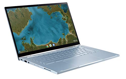 ASUS Chromebook C433TA-AJ0016 - Ordenador portátil táctil y convertible, 14" FHD (M3 8100Y, RAM 4 GB, 64 GB eMMC, Chrome OS) teclado AZERTY francés
