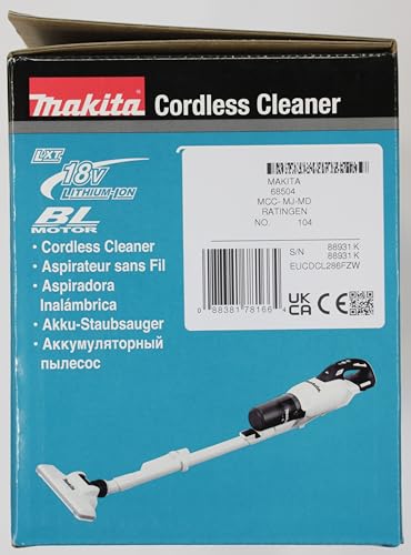 Makita Akku-Staubsauger Aspiradora inalámbrica DCL286FZW, Negro