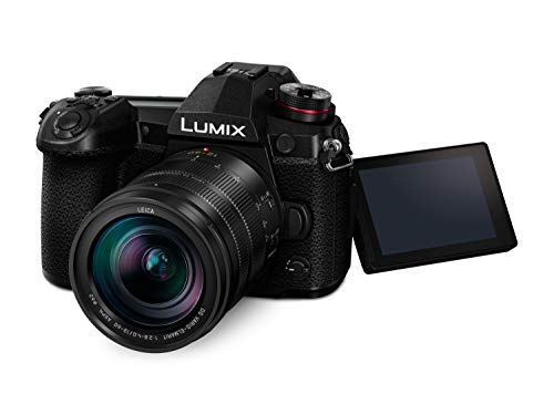 Panasonic Lumix DC-G9LEC-K Cámara Evil de 20.3 MP (20FPS AFC RAW, Estabilizador Óptico de 5 Ejes, Live Mos, 4K Ultra HD, Pantalla Táctil) Kit con Objetivo LEICA 12-60mm / F2.8-F4, Bluetooth, Negro