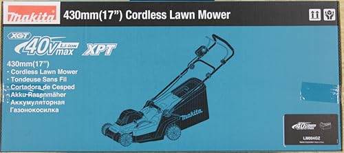 Makita Cortacésped LM004GZ 40V MAX Li-Ion XGT sin escobillas de 43 cm, baterías y Cargador no incluidos