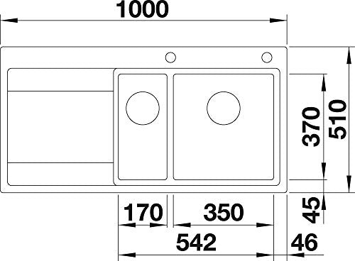 BLANCO DIVON II 6 S-IF 521662 Mueble bajo de 60 cm