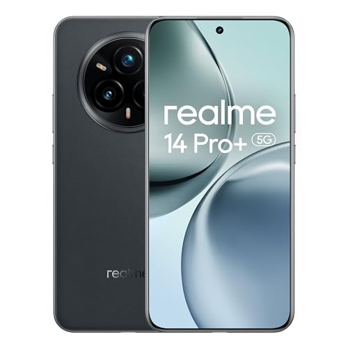 realme 14 Pro+ Smartphone 5g, 8 +256GB, Exclusivo de Amazon,Batería 5260 mAh, Cámara Sony 3X Periscópica con OIS,Diseño Que Cambia de Color con el frío,IP69, Gris(sin Adaptador)