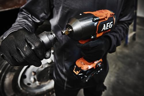 AEG - Aprietatuercas de impacto 18 V BRUSHLESS, 1220 Nm en apriete, 1627 Nm en aflojamiento, 3 modos + autostop, cuadrado 1/2", (sin bate. ni cargador) - BSS18HTF12BL-0