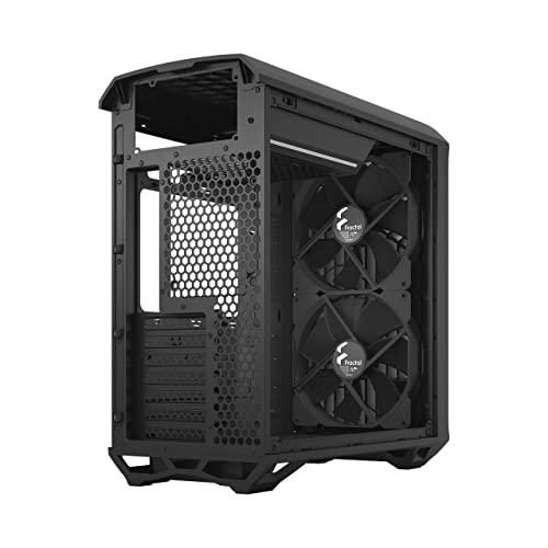 Fractal Design Torrent Compact Black - Solid Side Panel - Open Grille for Maximum Air Intake - Two 180mm PWM Fans Included - Type C - ATX Airflow Mid Tower PC Gaming Case