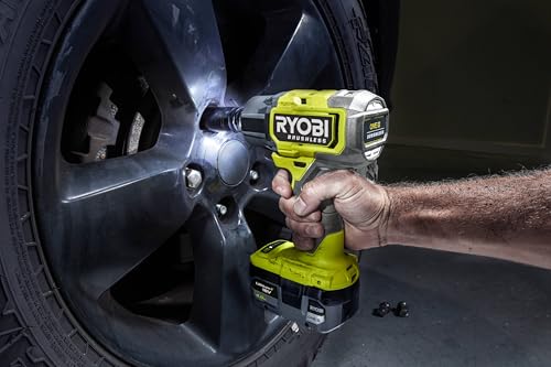 RYOBI RIW18BL-0 18V ONE+ - Llave de impacto inalámbrica sin escobillas (herramienta desnuda)