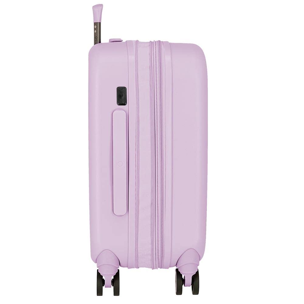 Joumma Disney Playful Maleta de Cabina Lila 40x55x20 cms Rígido 2,74 kgs Cierre TSA Integrado ABS 2,74 kgs 37L Extensible Equipaje de Mano