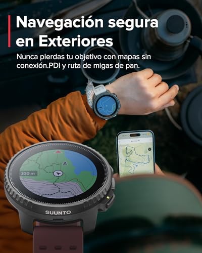 SUUNTO Vertical Reloj Deportivo - Smartwatch GPS, GPS de Doble Frecuencia, Mapas sin Conexión Gratuitos, Autonomía de hasta 50 Días, Carcasa Resistente Militarmente, Resistente al Agua hasta 100m