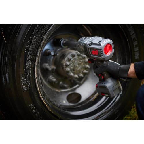 Ingersoll-Rand W8591-K2-EU Llave de Impacto Inalámbrica de 1" y 20V, Kit con 2 Baterías, 2710 Nm, Enclavija de 6" y Anillo de Fricción con Orificio Pasante