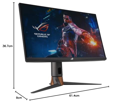 Asus ROG Swift 360Hz PG27AQN - Monitor Gaming para Esports de 27 Pulgadas, QHD, NVIDIA G-Sync, NVIDIA Reflex Analyzer, Ultrafast IPS, Esports Dual Mode, 1 ms GTG, Display HDR 600