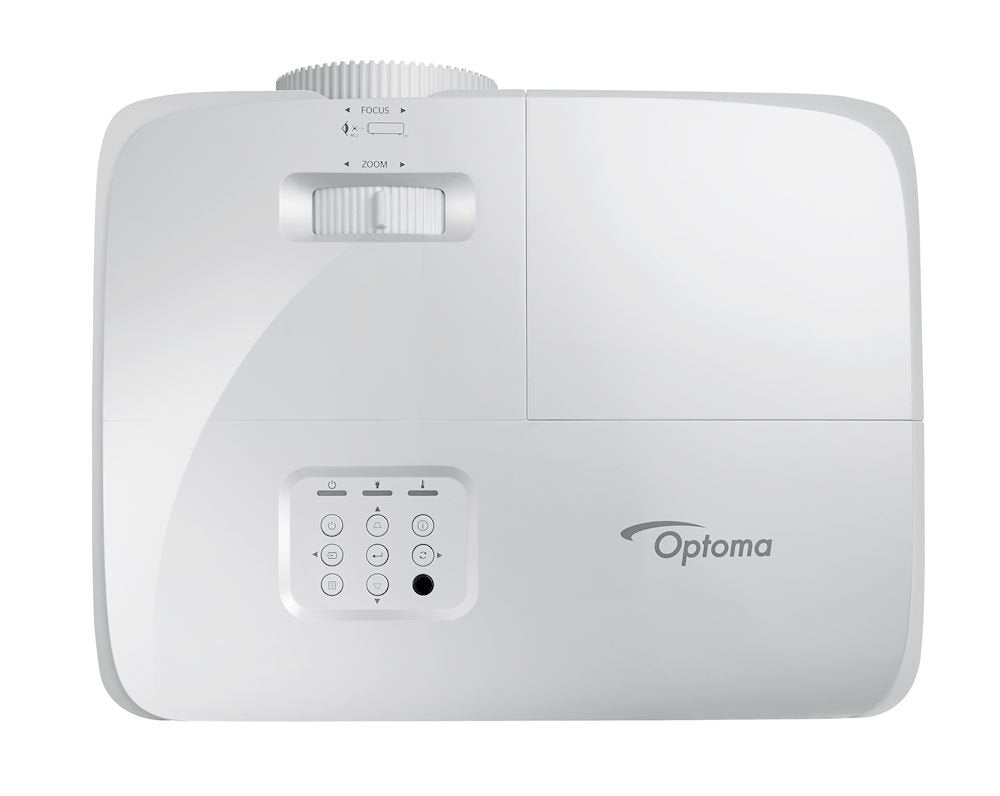 Optoma HD27e, Proyector Gaming Home Cinema Full HD 1080p, Formato 16:9, 3400 Lúmenes, Blanco